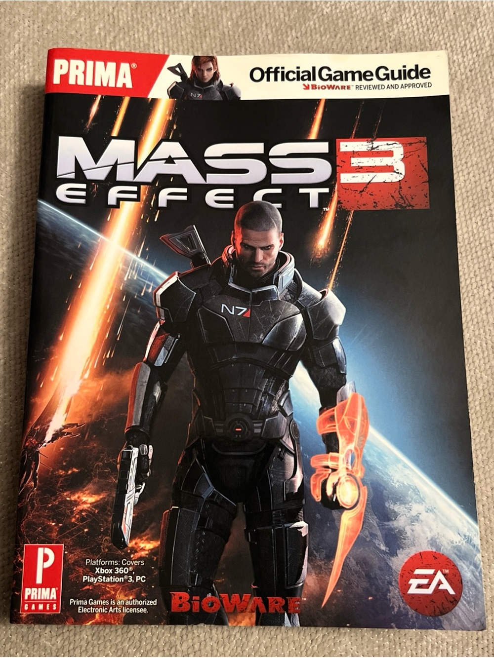 Mass Effect 3: Prima Official Game Strategy Guide Xbox 360, PS3, PC (Paperback)